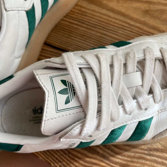 Adidas | Sambae Cloud White & Green Platform Sneaker Shoes 6.5 / 7 - Picture 9 of 14
